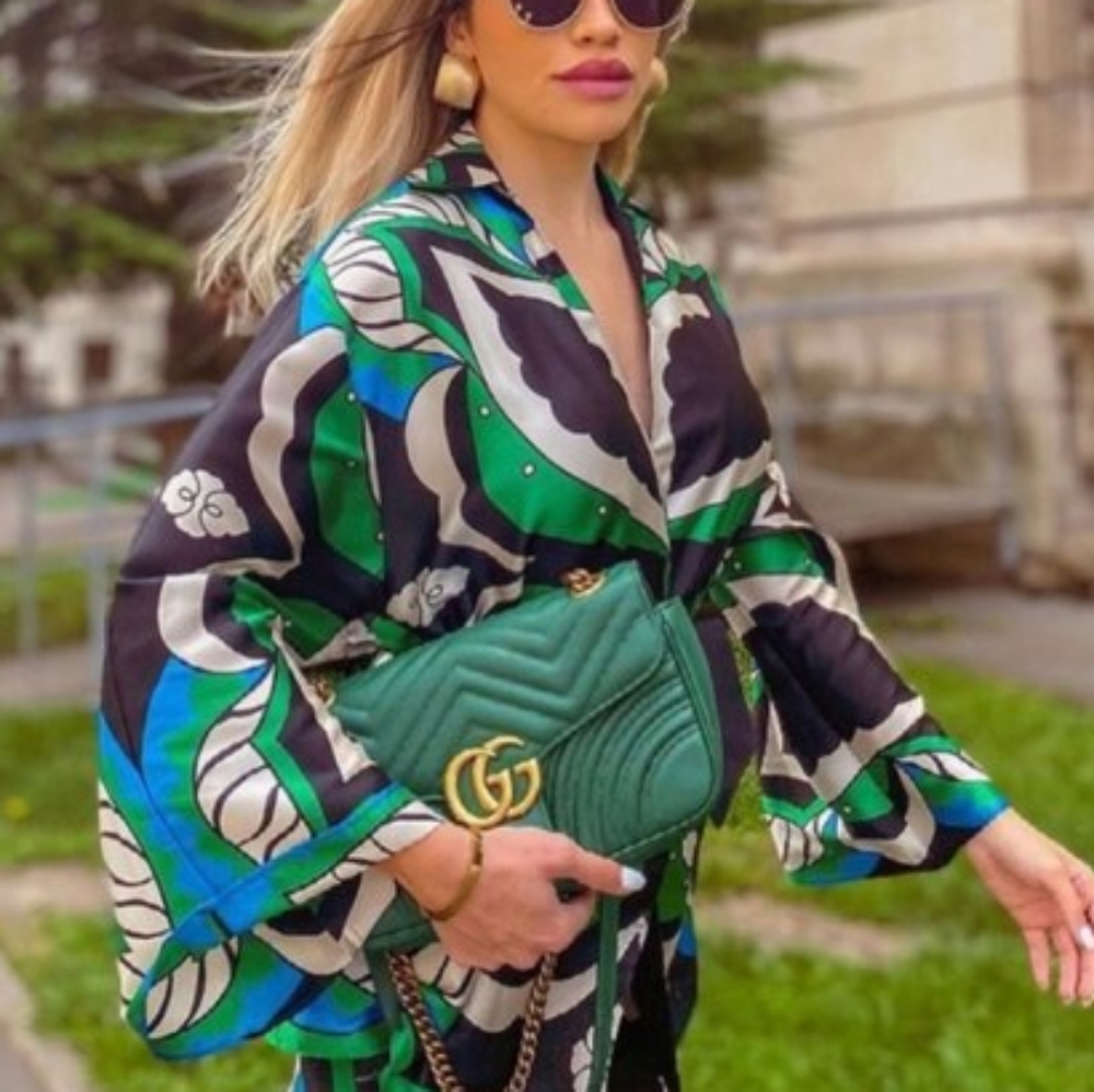 NEW Zara satin effect kimono.